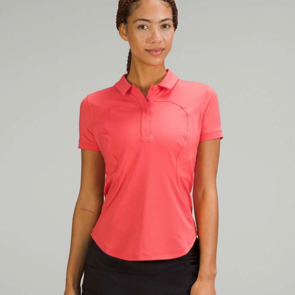 Quick-Drying Short Sleeve Polo Shirt in Aztec Brick